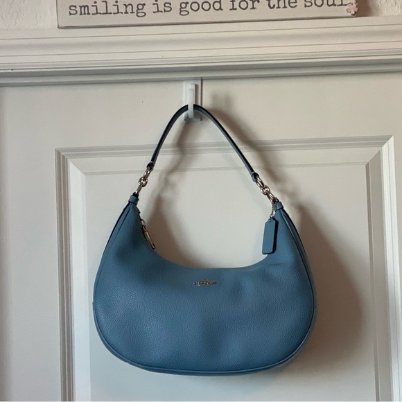 Coach Blue Leather purse - Picture 5 of 13